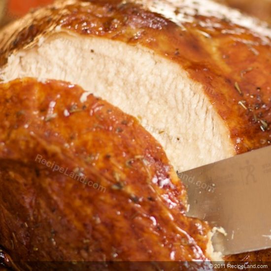roast turkey sliced