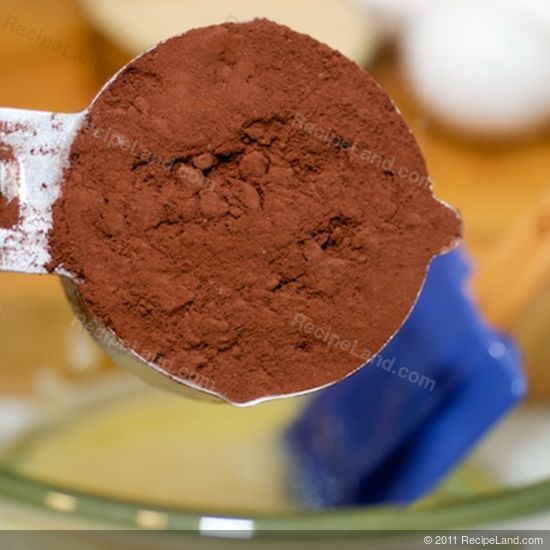 measuring cocoa powder