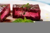Beets Stuffed with Basil and Goat Cheese with Balsamic Drizzle