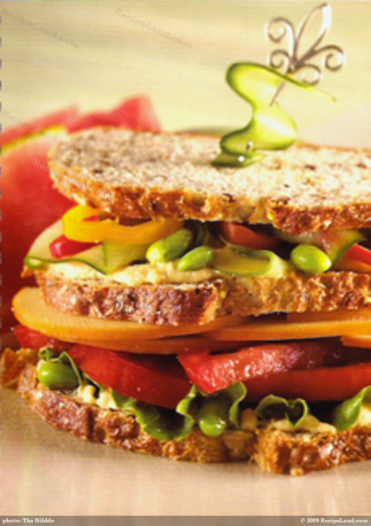 Smoked Gouda Veggie Club Sandwich Recipe