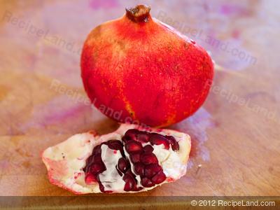 split open pomegranate