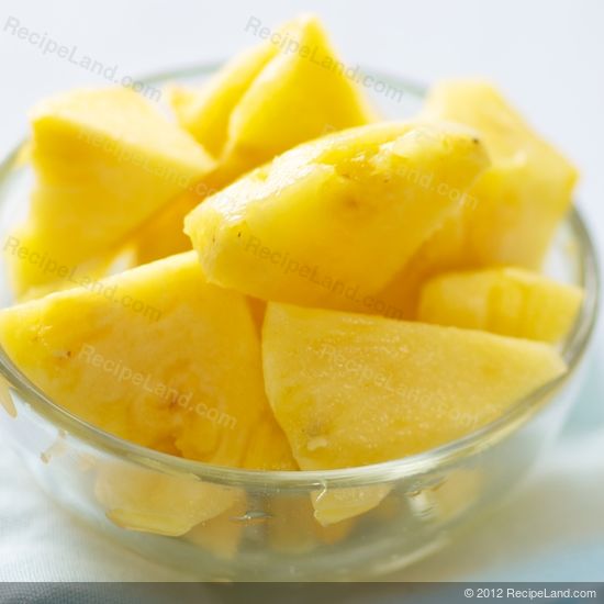 fresh pineapple cut-up