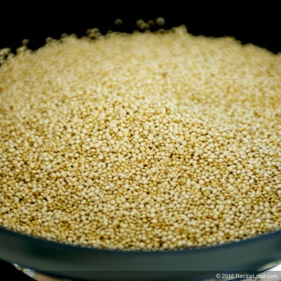 toasting quinoa