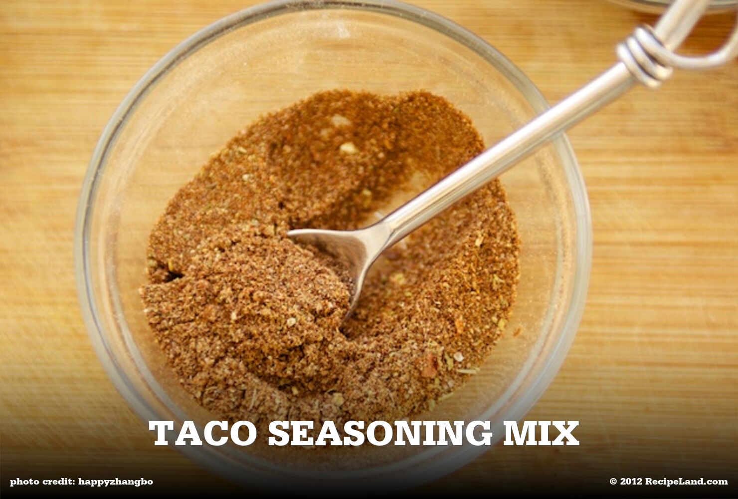 Homemade taco seasoning mix recipe