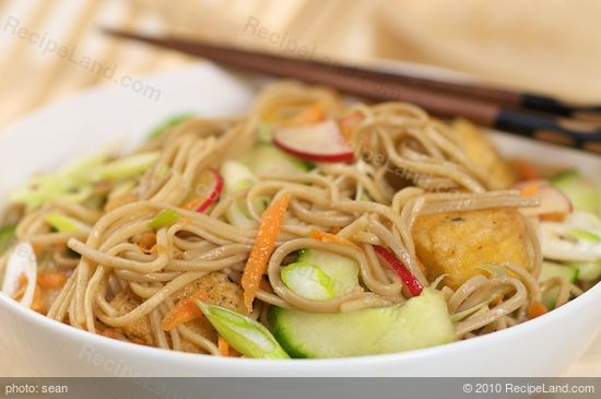 Cold Soba Noodle Salad Recipe | RecipeLand.com