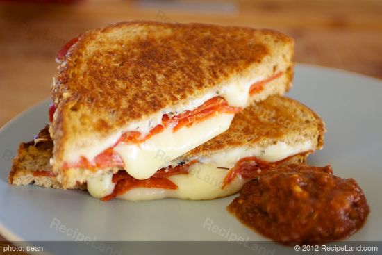 Pizza Grilled Cheese Recipe | RecipeLand.com