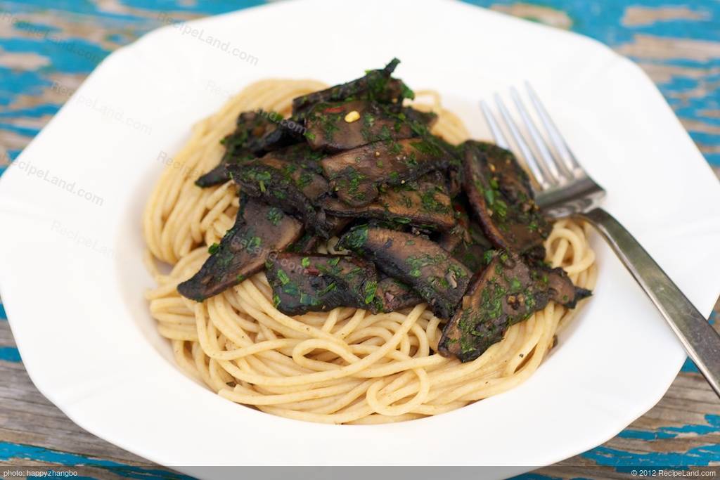 Portobello Mushrooms and Pasta Recipe