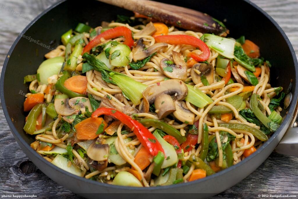 chinese-stir-fried-bok-choy-with-spaghetti-recipe