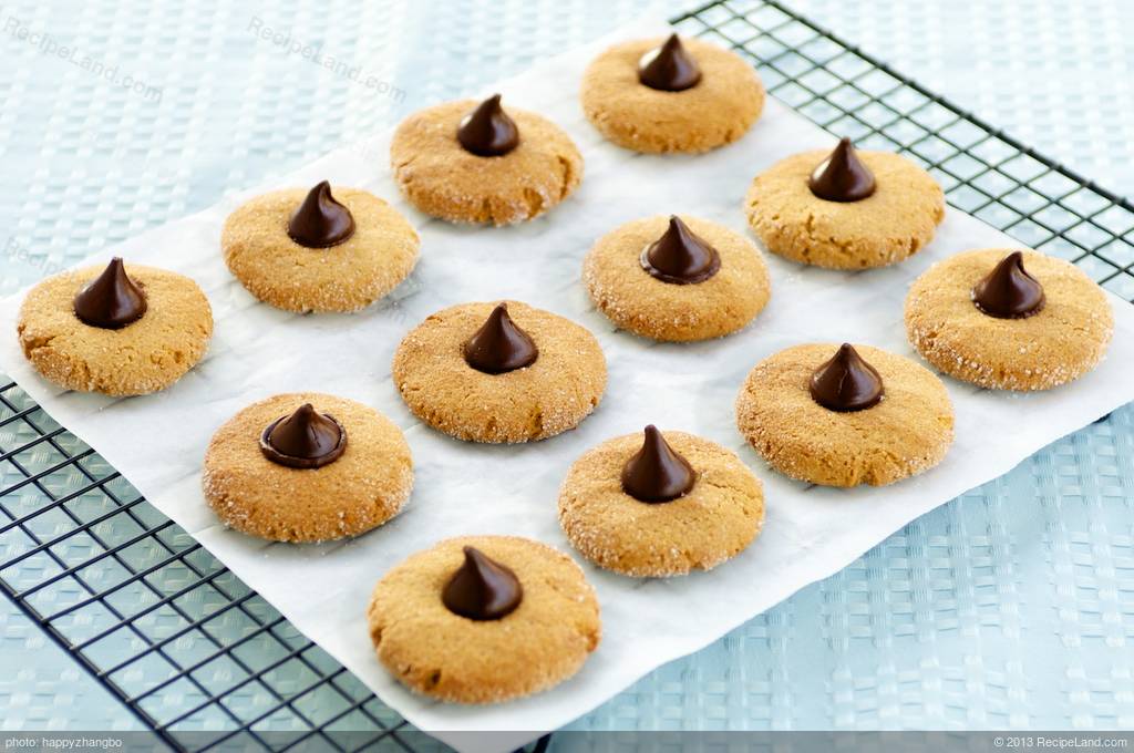 Chocolate Kiss Cookies Recipe | RecipeLand.com