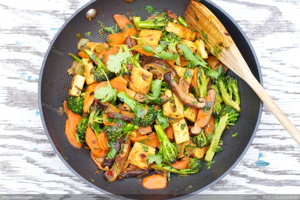 Sichuan Broccoli, Tofu, and Carrot Stir-Fry Recipe