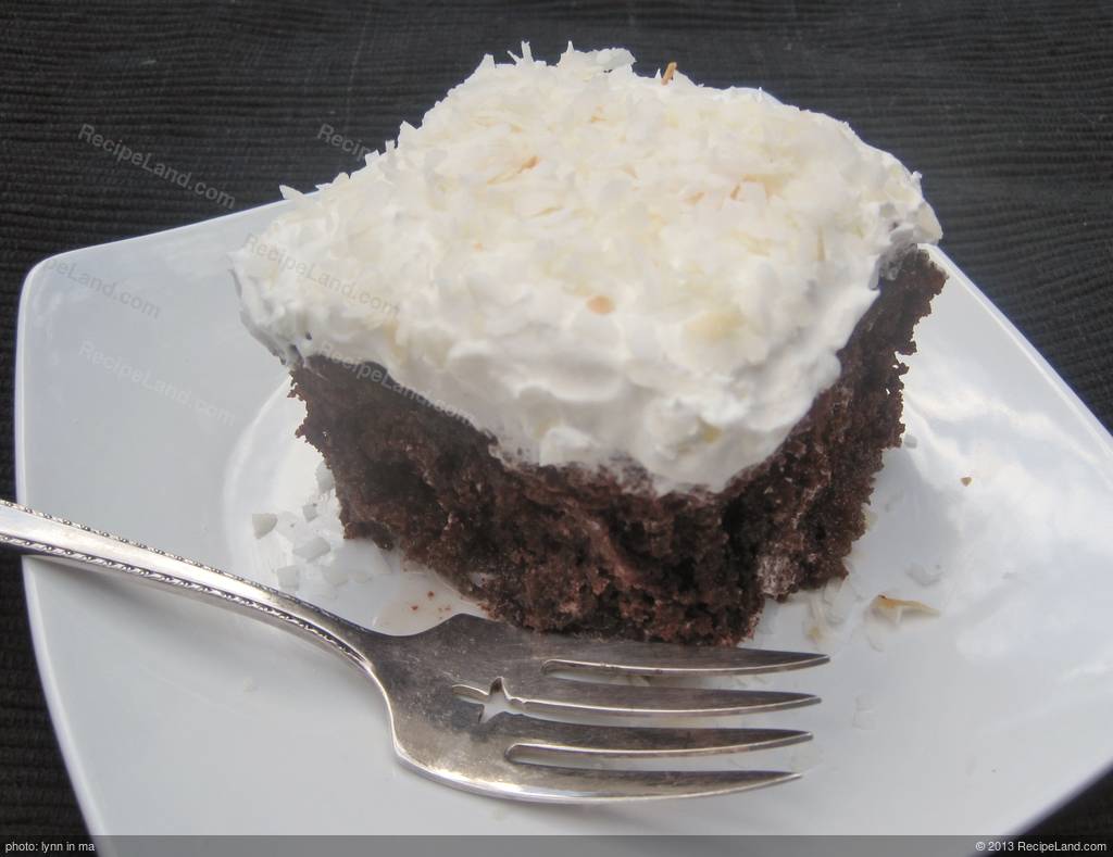 Coconut-Chocolate Poke Cake Recipe