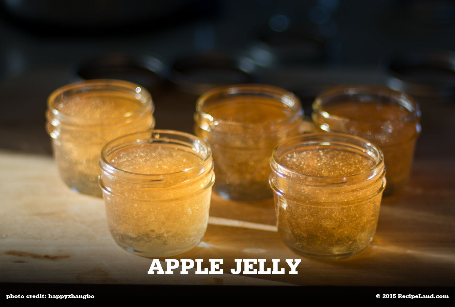 Homemade apple jelly