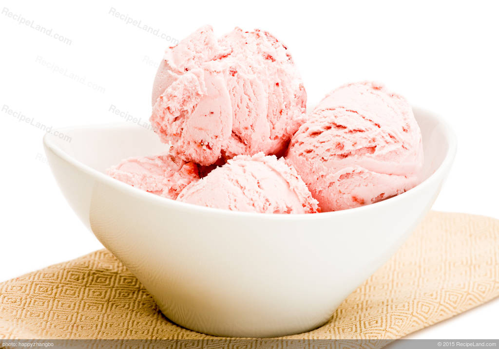 Strawberry Yogurt Ice Cream  Recipe