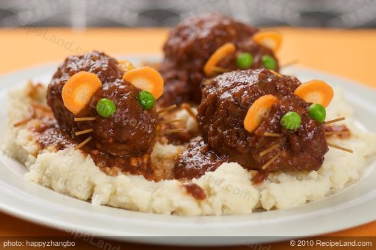 Baked Bloody Rats-Halloween Meatloaf recipe