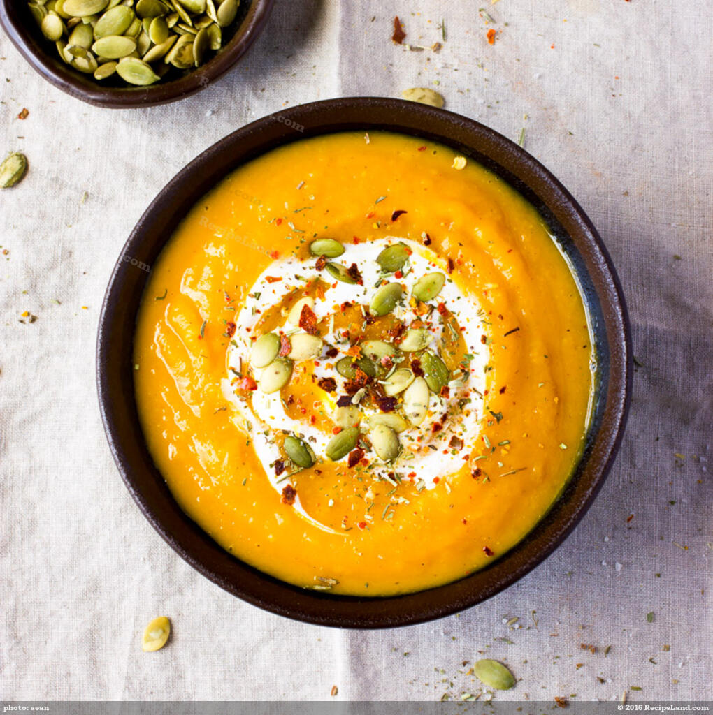 Butternut Squash Soup with Ginger and Lime Recipe