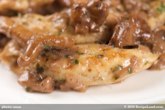 nutrition guide chicken butter of Chicken with Strips Mushrooms recipe Sauteed Chanterelle