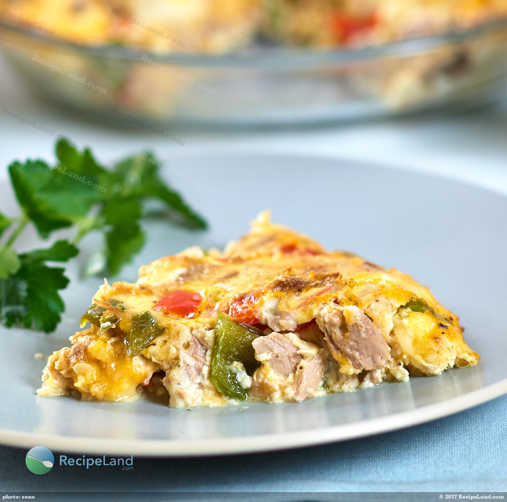 Crustless Tuna Quiche Recipe | RecipeLand.com