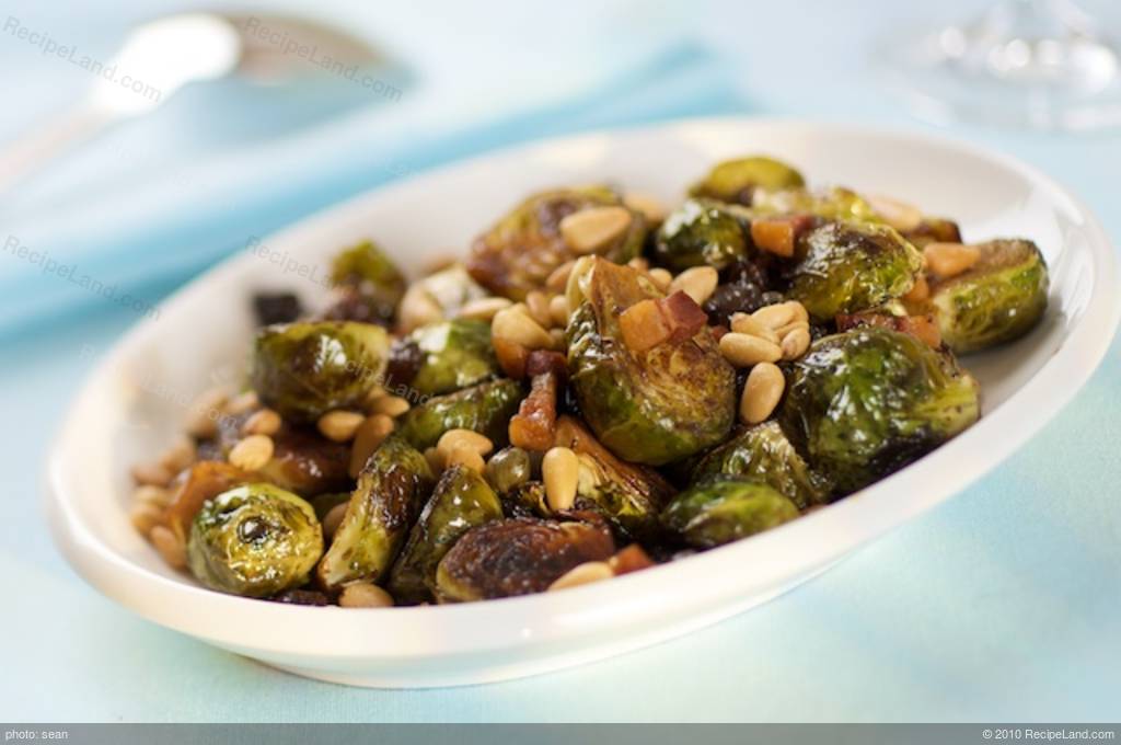 Brussels Sprouts With Pancetta Pine Nuts And Raisins Recipe