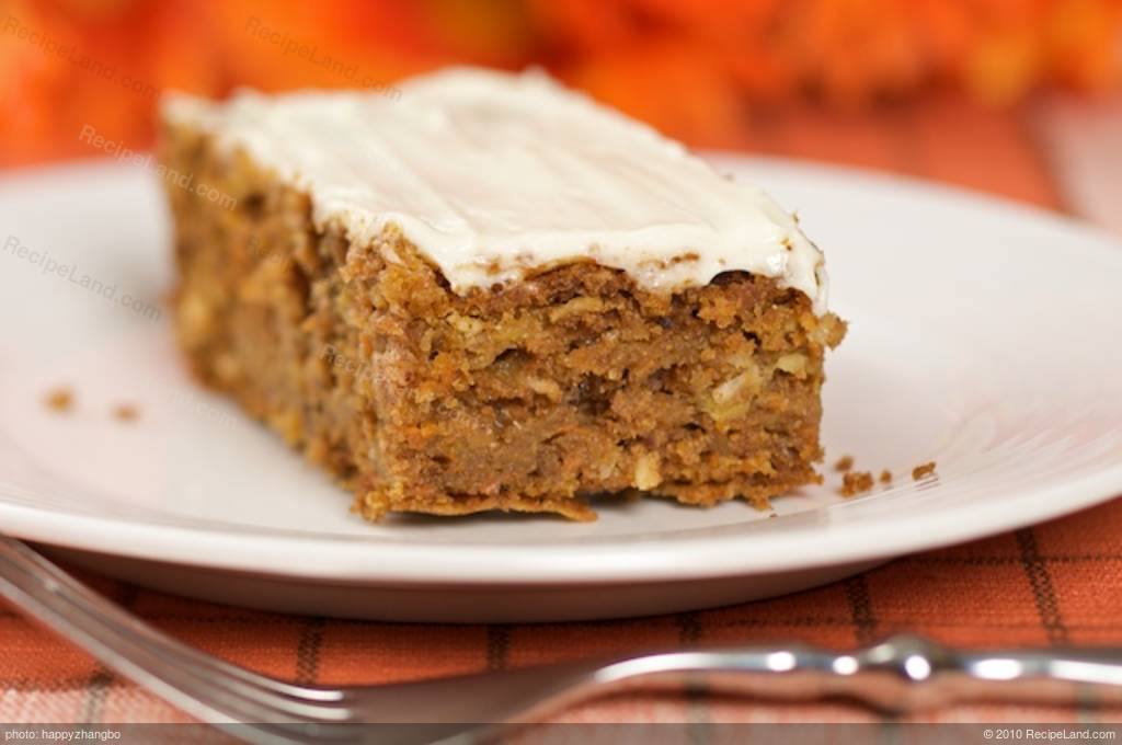 Carrot Cake (low-fat) Recipe | RecipeLand.com