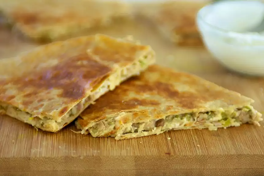 Pinto Bean and Feta Cheese Quesadillas