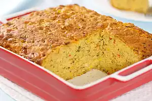 Cheesy Basil Corn Bread