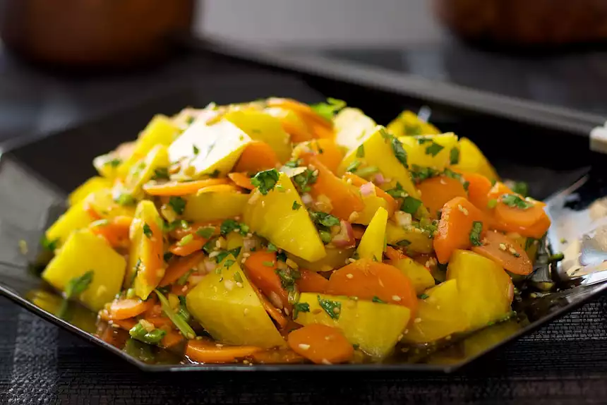 Asian Beet and Carrot Salad