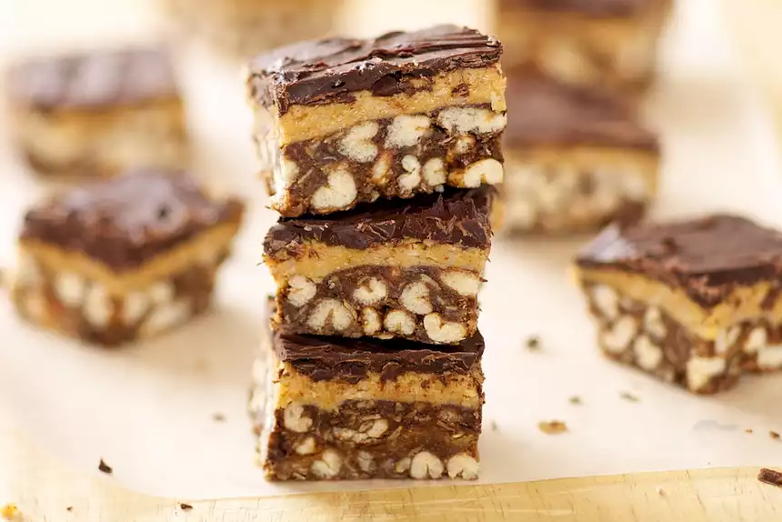 Chocolate-Peanut Butter Crispy Bars