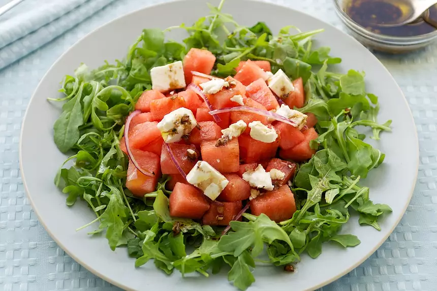 Arugula Watermelon And Feta Salad Recipe