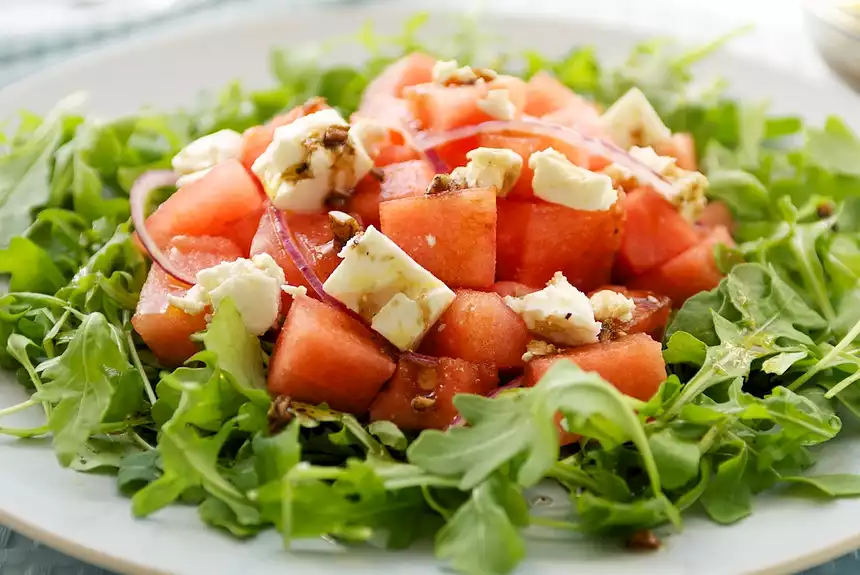 Arugula, Watermelon and Feta Salad