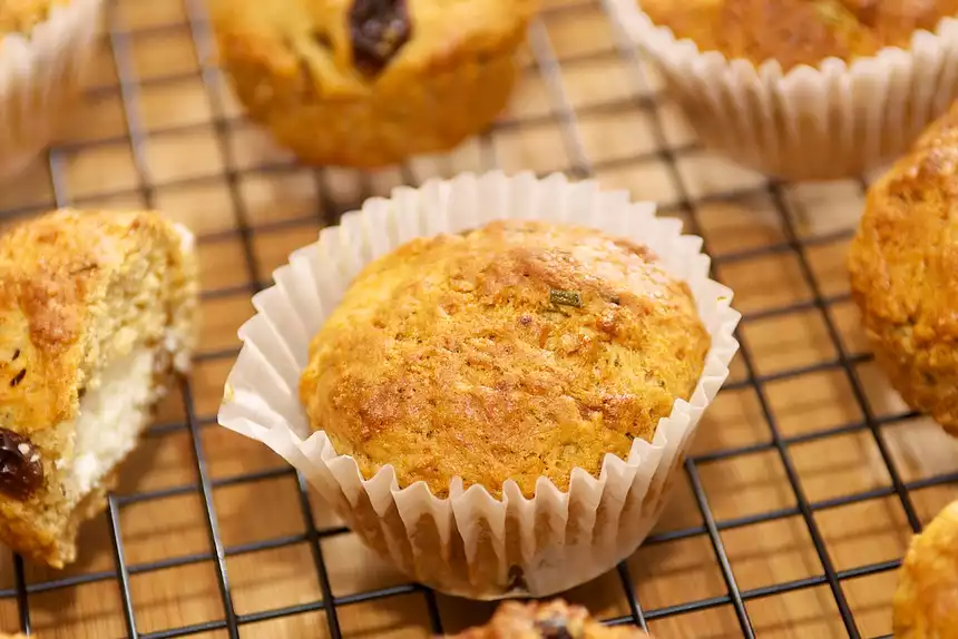 Baby Routh's Rosemary Muffins with Goat Cheese