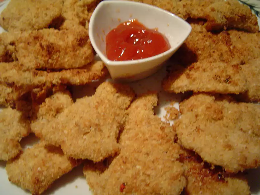 Baked Parmesan Chicken Fingers (Low Fat)