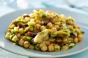 Chickpea Salad with Parsley, Lemon and Sun-dried Tomatoes