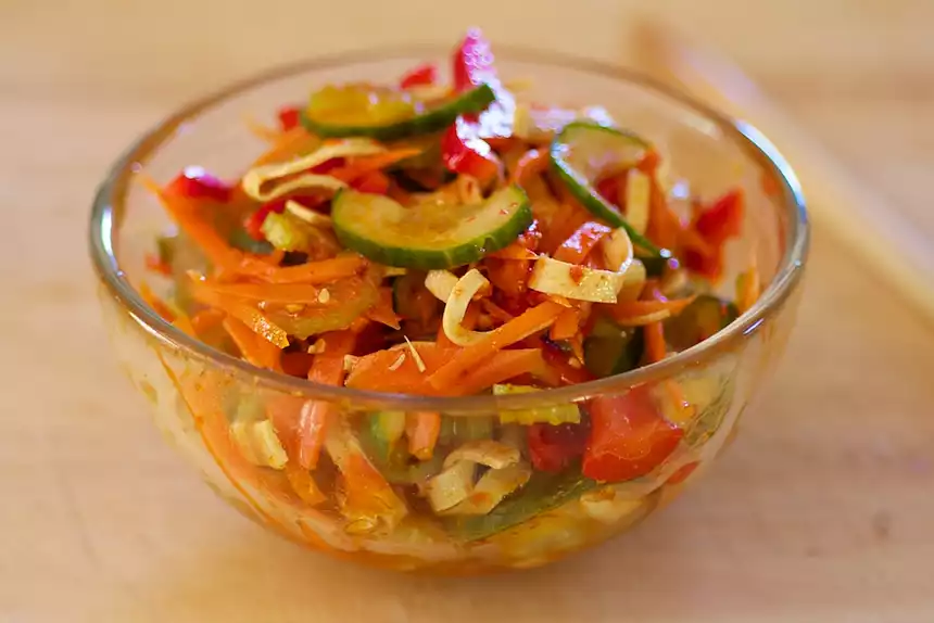 Korean Sweet-Sour Cucumber Salad