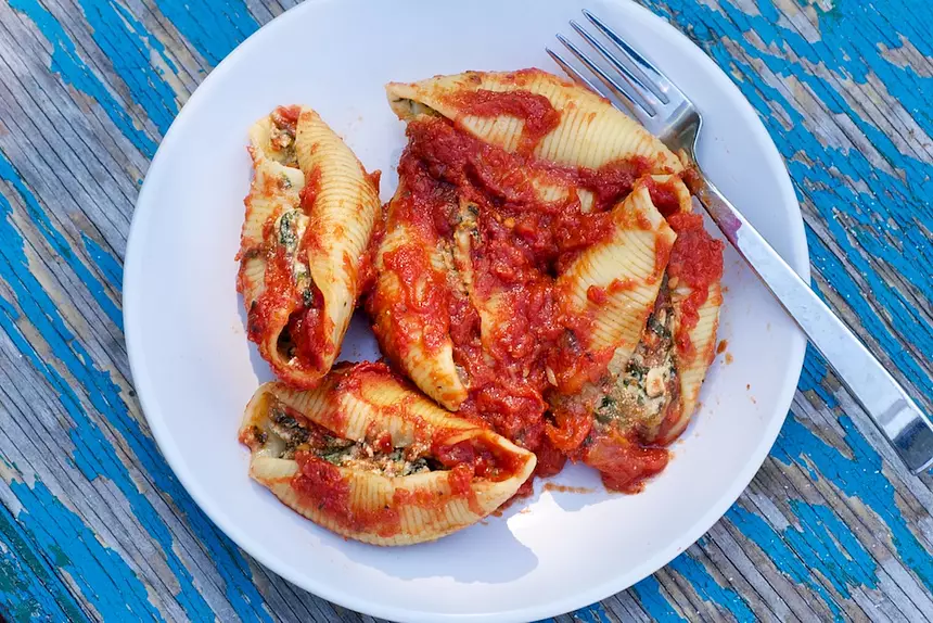 Spinach Stuffed Shells Recipe | RecipeLand