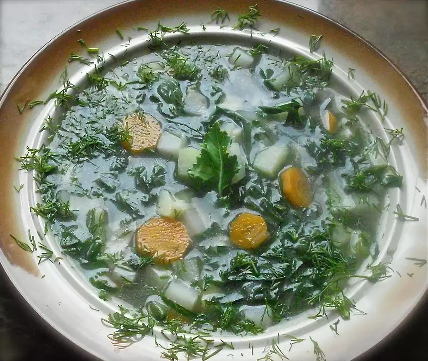Kohlrabi Soup with Anise Flavor