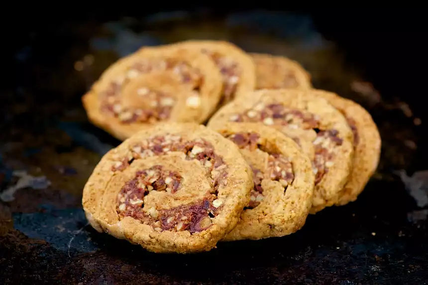 Pecan Date Pinwheel Cookies (Healthier Version)