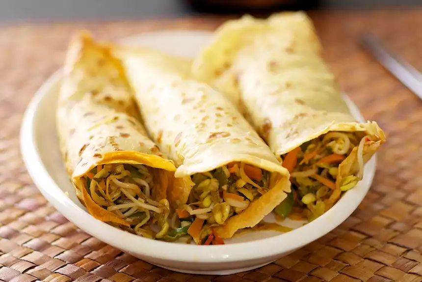 Bean Sprouts Stir-Fry with Bell Pepper and Carrot