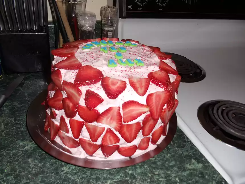 Layered Strawberry Cake