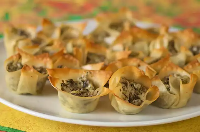 Chevre and Portabello Mushroom Tarts