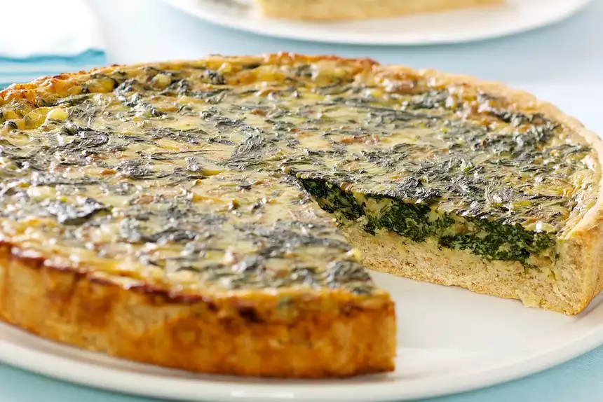 Light Spinach Quiche