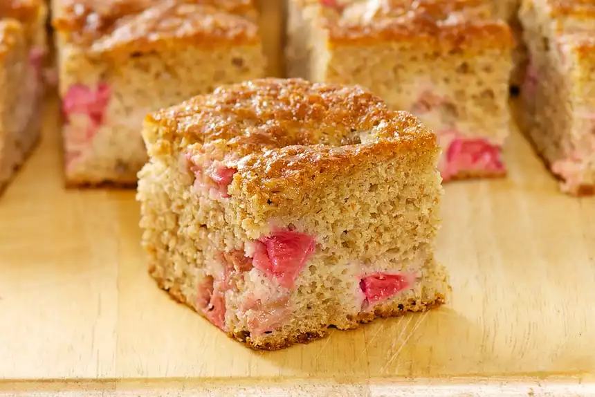 Moist Rhubarb Coffeecake