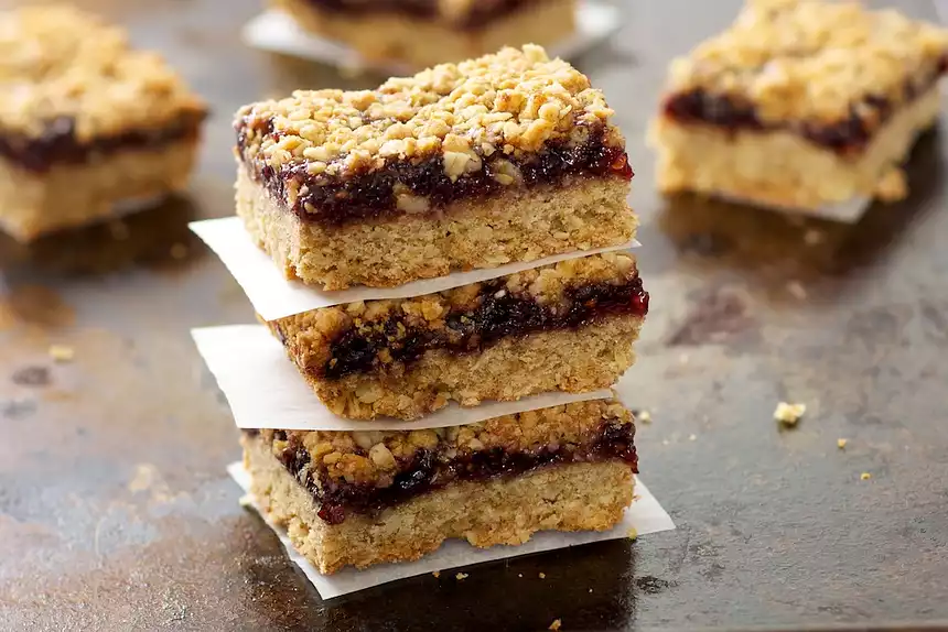 Oatmeal Raspberry Bar Cookies