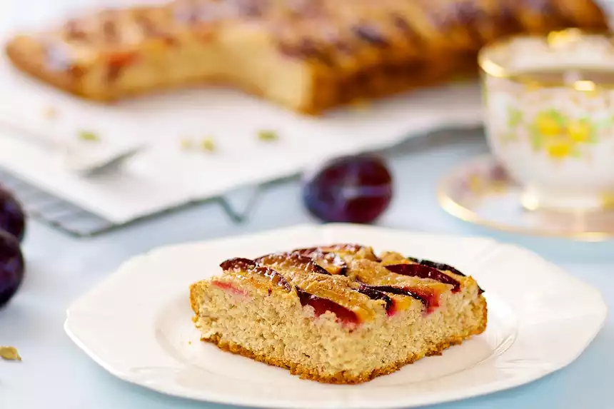 German Plum Cake (Healthier Version)