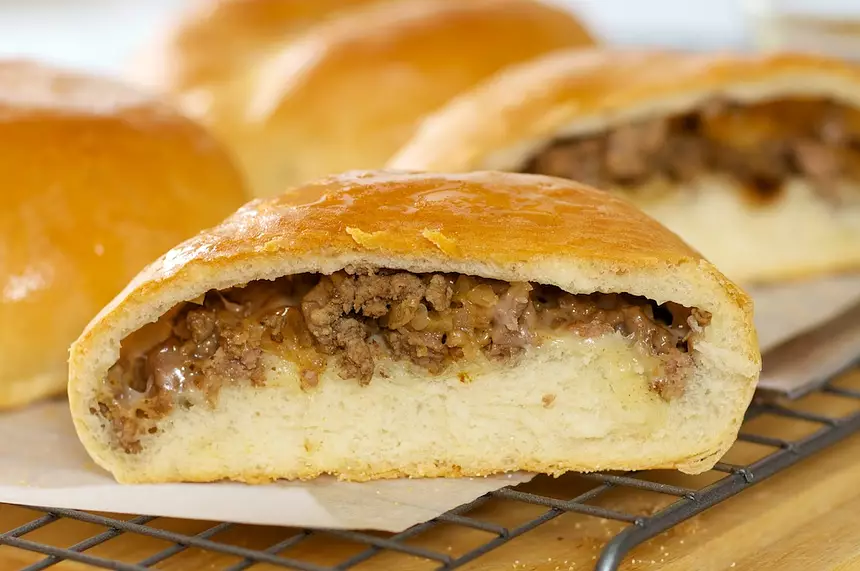 Runsas (German Beef and Cabbage Buns with Cheese) Recipe