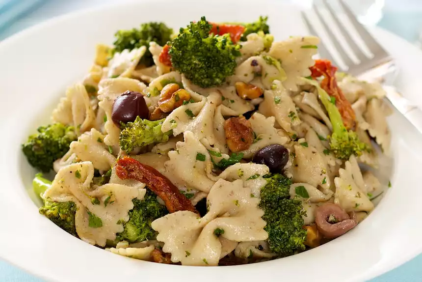 Broccoli, Olives and Feta Pasta Salad