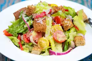 Mixed Salad with Parmesan Croutons