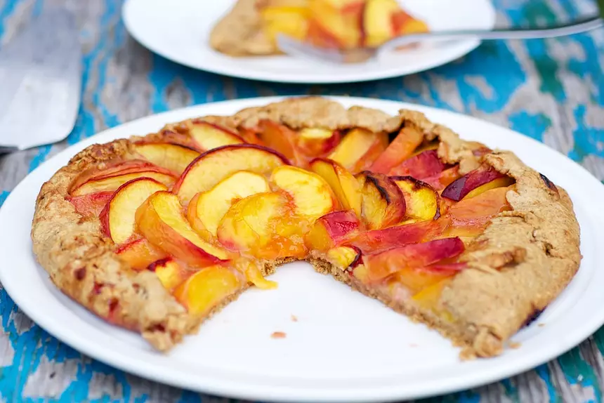 Fresh Peach Galette Recipe | RecipeLand