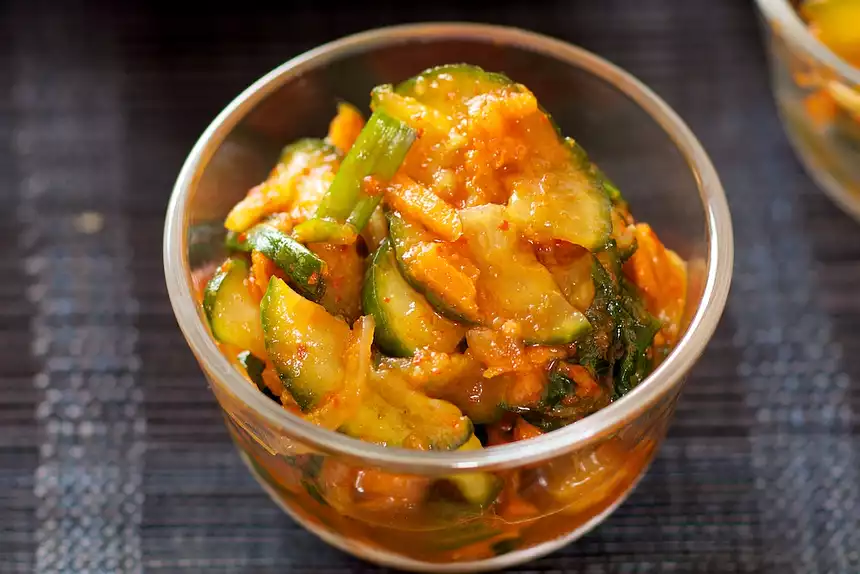 Easy Korean Cucumber Kimchi