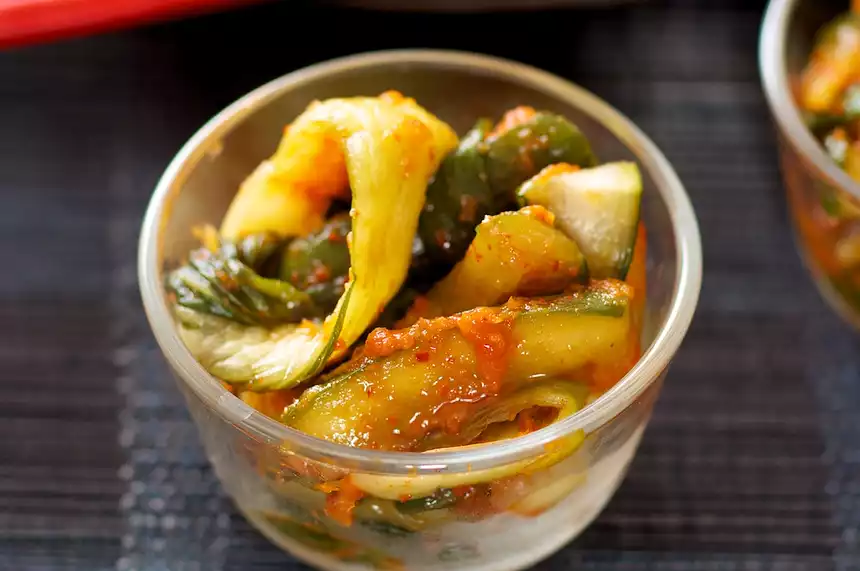 Easy Korean Cucumber and Bok Choy Kimchi