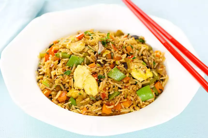 Sugar Snap Pea and Scrambled Eggs Fried Rice